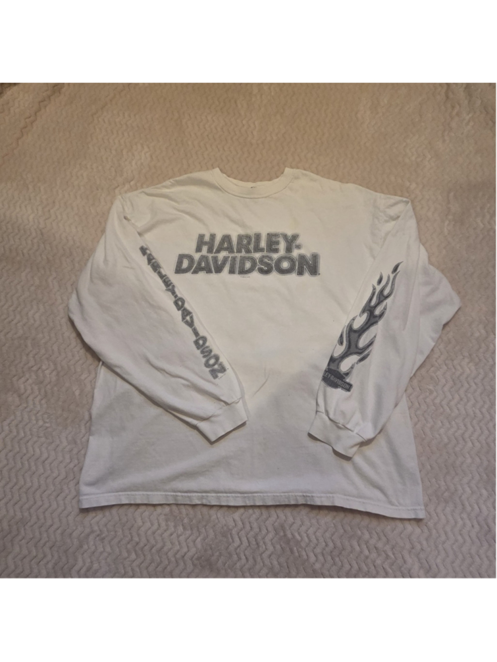 harley davidson flame long sleeve shirt